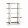 Best Furniture Of America E-Commerce By Enitial Lab Furniture Of America Bess Modern Wood 5-Shelf Bookcase In White