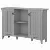 New Bush Industries Bush Furniture Salinas Accent Storage Cabinet With Doors, Cape Cod Grey