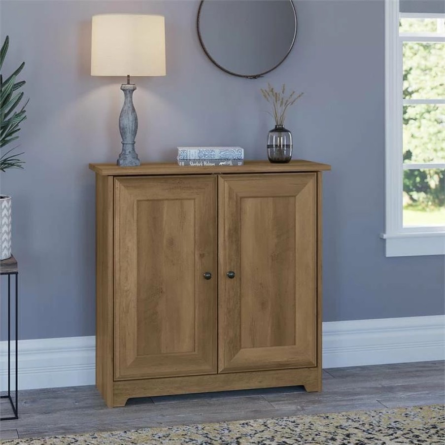 Best Scranton & Co Furniture Cabot Small Storage Cabinet With Doors In Reclaimed Pine