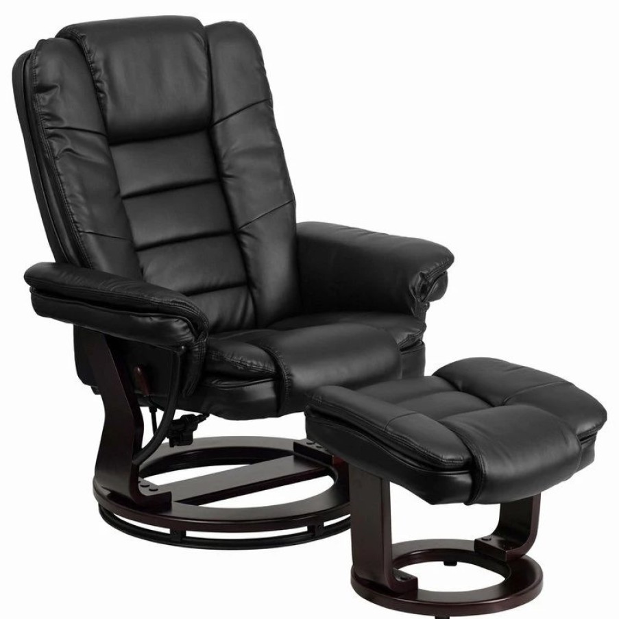 Hot Flash Furniture Black Bonded Leather Recliner