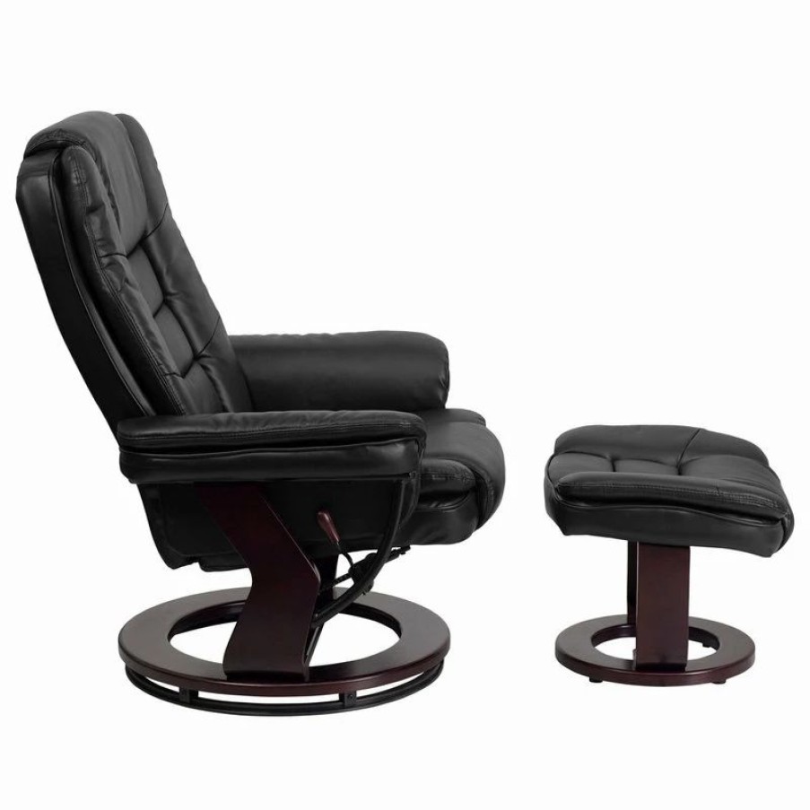 Hot Flash Furniture Black Bonded Leather Recliner