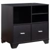 Online Smart Home Furniture 3-Shelf Contemporary Wood File Cabinet In Red Cocoa