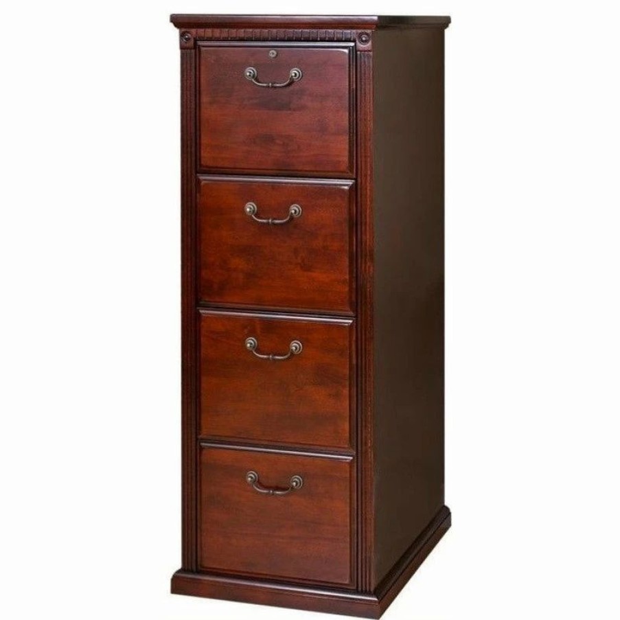 Best Martin Furniture Huntington Club 4 Drawer File Cabinet