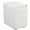 New Flash Furniture 3-Drawer Mobile Locking Filing Cabinet Hz-Ap535-01-W-Gg