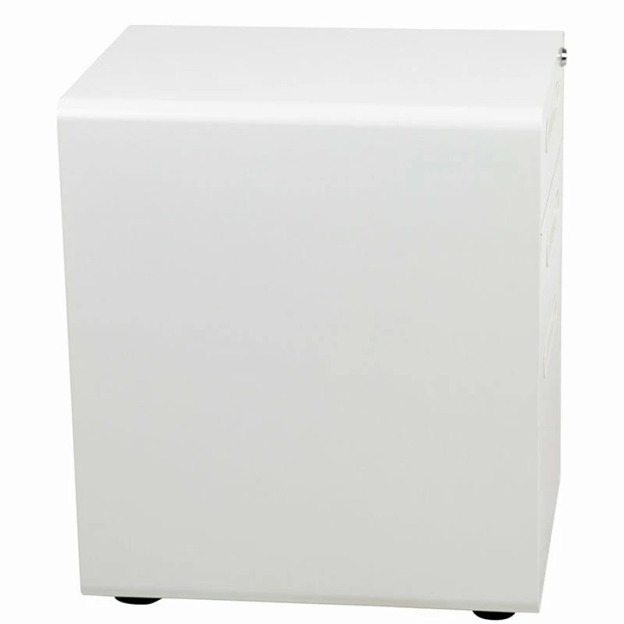 New Flash Furniture 3-Drawer Mobile Locking Filing Cabinet Hz-Ap535-01-W-Gg