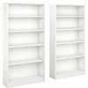 New Bush Business Furniture Bush Furniture Universal 5 Shelf Bookcase In Pure White (Set Of 2)