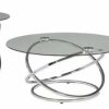 Hot Ashley Furniture Industries Ashley Furniture Modern Hollynyx 3 Piece Glass Top Coffee Table Set In Chrome