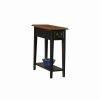 Wholesale Leick Home Leick Furniture Chairside Wood End Table In Slate Black Finish