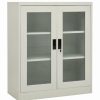 Online Vida Xl International B.V. Vidaxl Office Cabinet Light Gray 41.3 Steel File Storage Cabinet Furniture