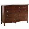 Clearance Glory Furniture Hammond 8 Drawer Dresser In Cappuccino