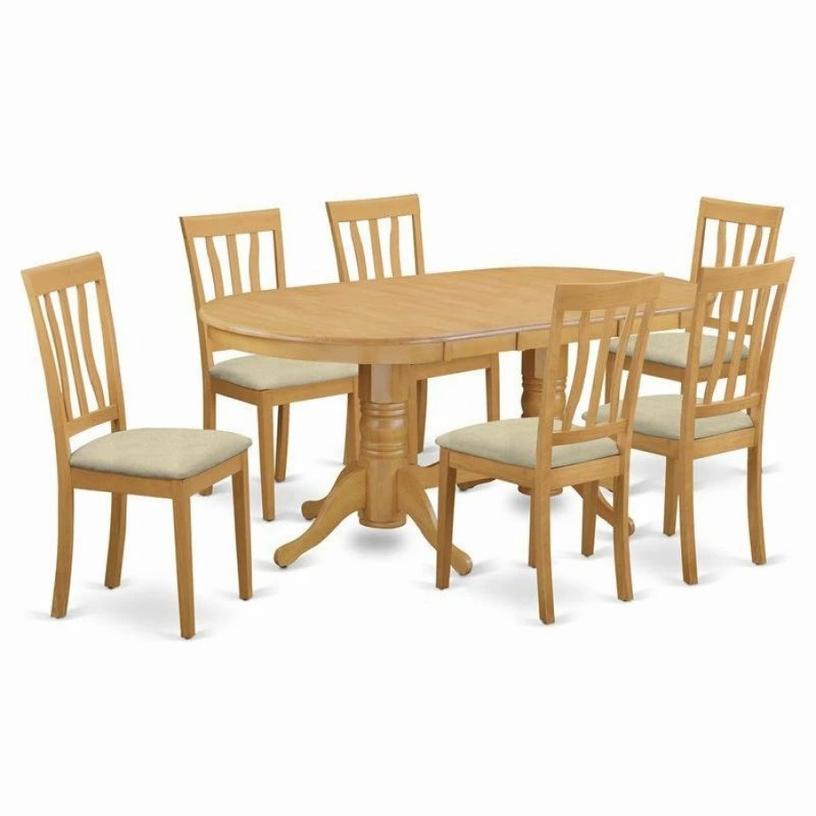 Wholesale East West Furniture Vancouver 7-Piece Wood Kitchen Set In Oak