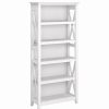 Online Bush Business Furniture Bush Furniture Key West 5 Shelf Bookcase In Pure White Oak