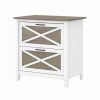 Hot Bush Business Furniture Bush Furniture Key West 2 Drawer File Cabinet In White & Gray