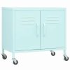 Clearance Vida Xl International B.V. Vidaxl Storage Cabinet Mint Steel Cupboard Bookcase Display Cabinet Furniture