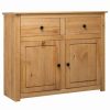 Hot Vida Xl International B.V. Vidaxl Solid Wood Pine Sideboard Panama Range Storage Cabinet Chest Furniture