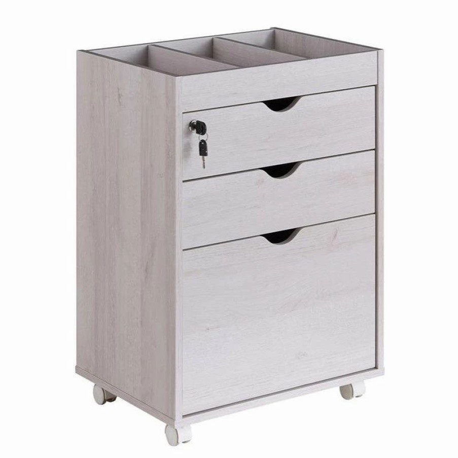 Hot Furniture Of America E-Commerce By Enitial Lab Furniture Of America Hite Transitional Wood 3-Drawer File Cabinet In White