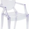 Best Flash Furniture Ghost Chair With Arms, Transparent Crystal