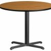 Clearance Flash Furniture 36" Round Natural Laminate Table Top Xu-Rd-36-Nattb-T3030-Gg