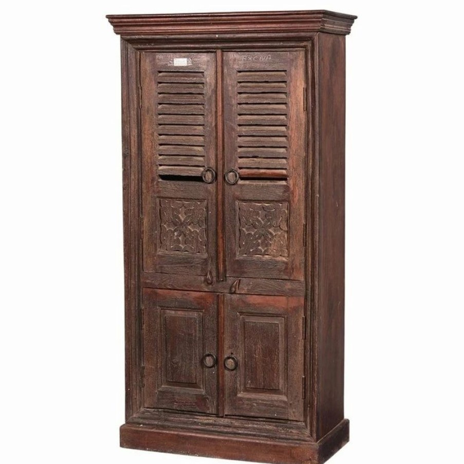 Wholesale Sierra Living Concepts Inc Sierra Solid Reclaimed Wood Furniture, Tall Storage Cabinet