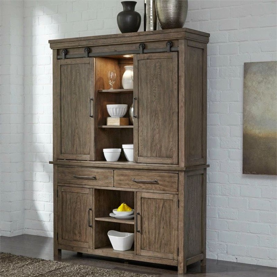 New Liberty Furniture Industries, Inc Liberty Furniture Sonoma Hutch And Buffet