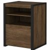 Clearance Bush Business Furniture Bush Furniture Latitude Printer Stand File Cabinet In Rustic Brown