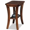 Best Leick Home Leick Furniture Boa Wood End Table In Brown Chocolate Cherry