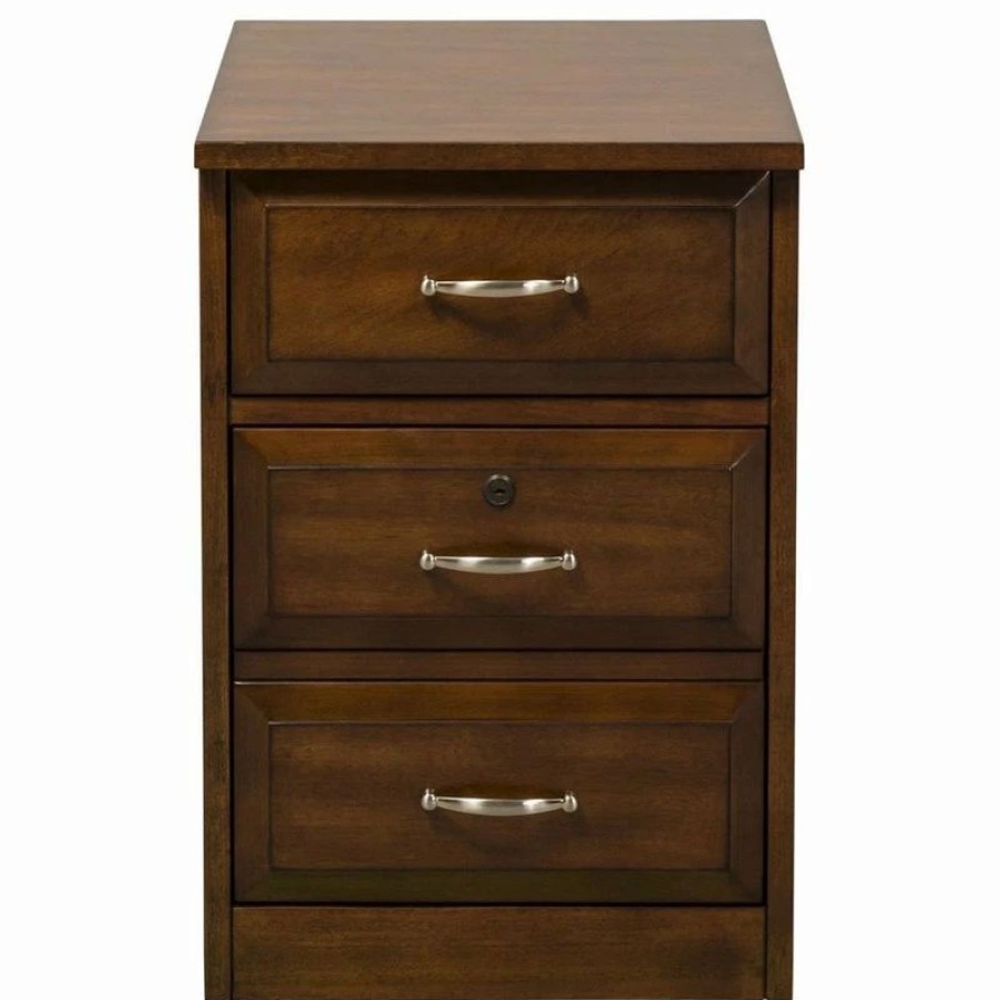 Clearance Liberty Furniture Industries, Inc Liberty Furniture Hampton Bay Mobile File Cabinet In Cherry