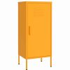 New Vida Xl International B.V. Vidaxl Storage Cabinet Mustard Yellow Steel Bookcase Book Cabinet Furniture