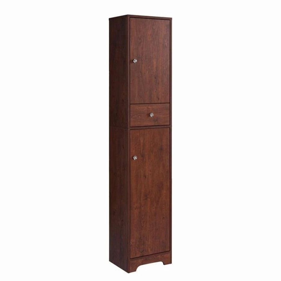 Online Furniture Of America E-Commerce By Enitial Lab Furniture Of America Astro Contemporary Wood 1-Drawer Pantry In Vintage Walnut