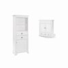 Clearance Home Square 2 Piece Bathroom Furniture Set With Medicine Cabinet And Linen Cabinet In White