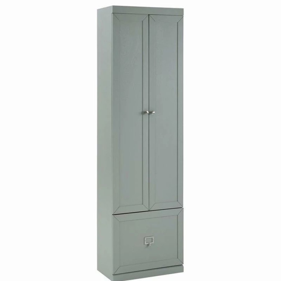 Best Crosley Furniture Harper Modern Wooden Pantry Closet In Gray