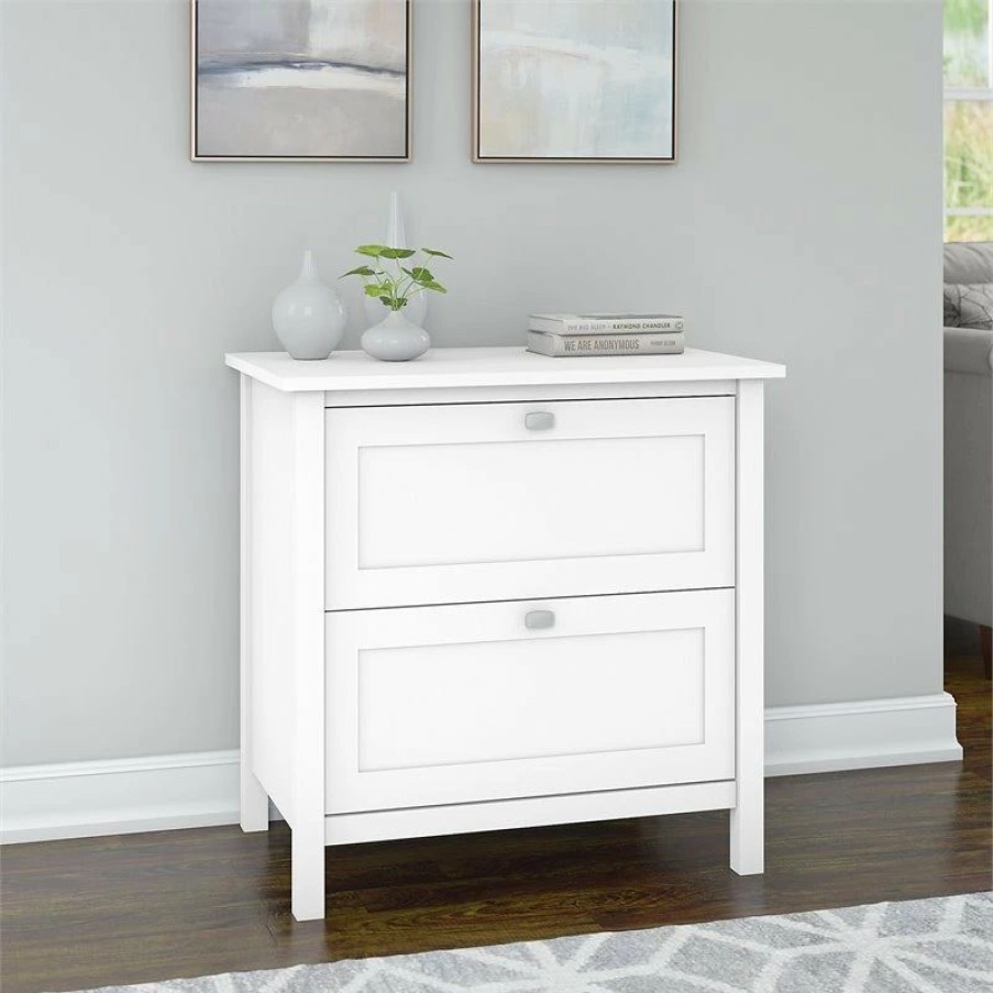 Clearance Scranton & Co Furniture Broadview 2 Drawer File Cabinet In Pure White