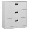 Wholesale Vida Xl International B.V. Vidaxl Filing Cabinet Light Gray 40.6 Steel Office Storage Cabinet Furniture