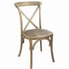 Clearance Flash Furniture Advantage X-Back Chair In Natural White Grain