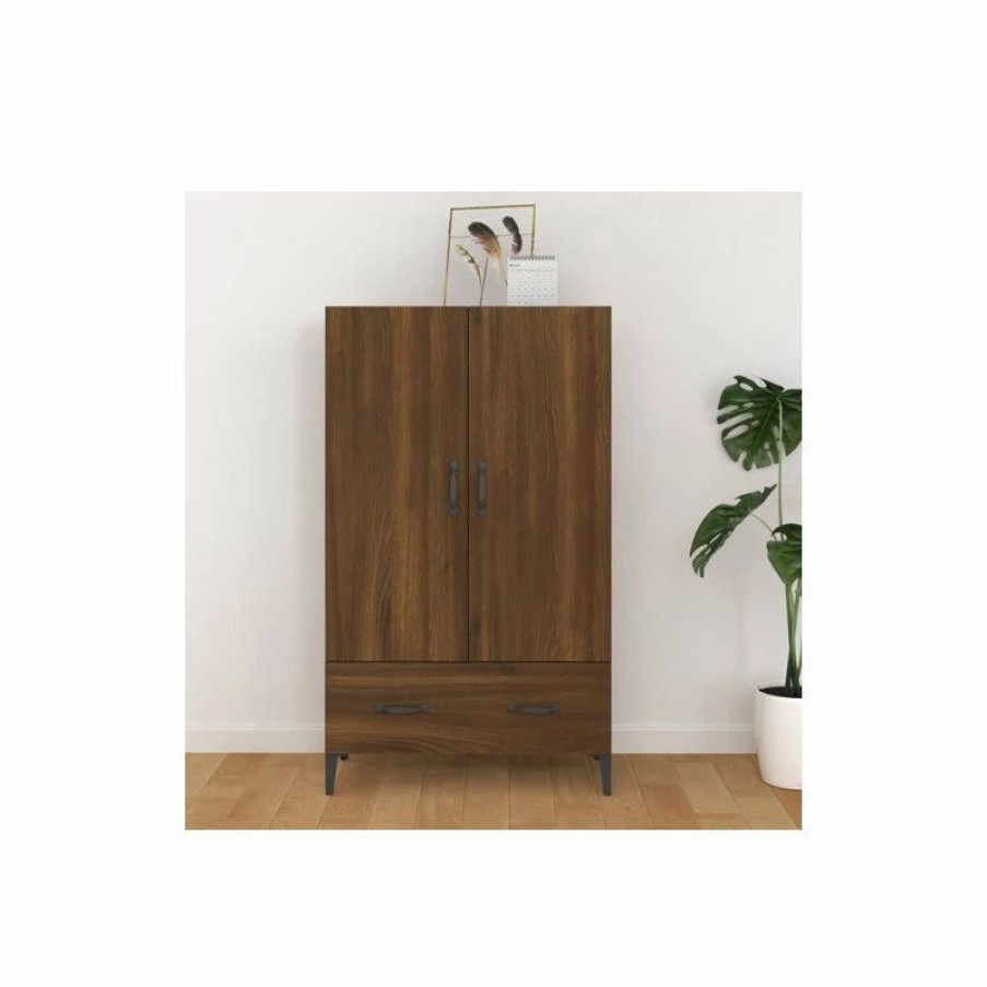 Best Vida Xl International B.V. Vidaxl Highboard Brown Oak Engineered Wood Storage Cabinet Cupboard Furniture