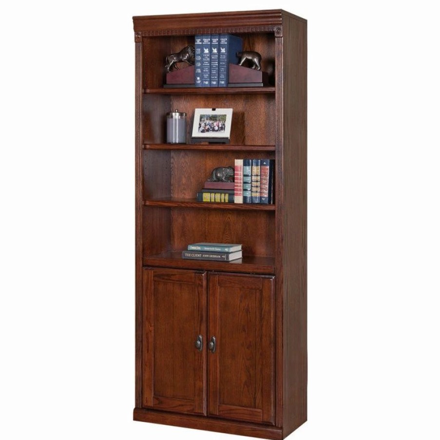 Clearance Martin Furniture Huntington Oxford Library Bookcase (Burnish)