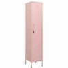 Clearance Vida Xl International B.V. Vidaxl Locker Cabinet Pink Steel Home Indoor Office Storage Cabinet Furniture