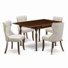 Wholesale East West Furniture Monza 5-Piece Wood Table And Dining Chair Set In Mahogany