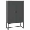 Online Vida Xl International B.V. Vidaxl Highboard Anthracite Steel Living Room Storage High Cabinet Furniture