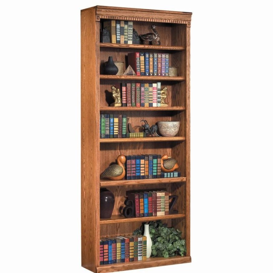 Online Martin Furniture Huntington Oxford 84 Open Bookcase (Wheat)