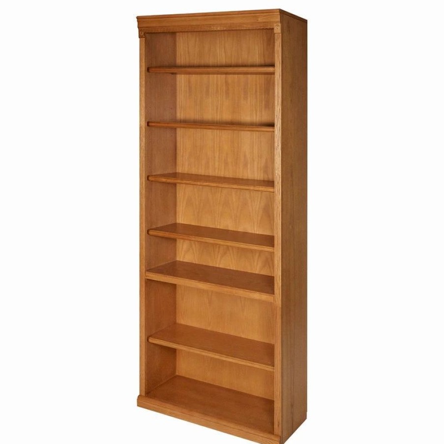 Online Martin Furniture Huntington Oxford 84 Open Bookcase (Wheat)