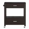 Clearance Furniture Of America E-Commerce By Enitial Lab Furniture Of America Arton Contemporary Wood 2-Drawer Kitchen Cart In Cappuccino