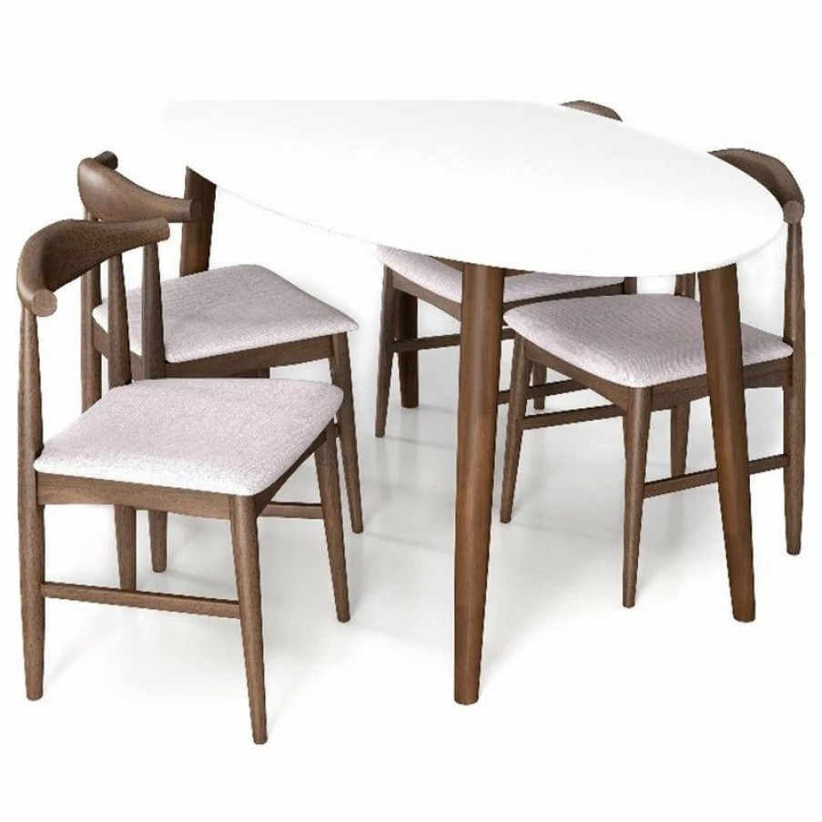 Best Ashcroft Rol Modern Solid Wood Dining Room & Kitchen Furniture Set