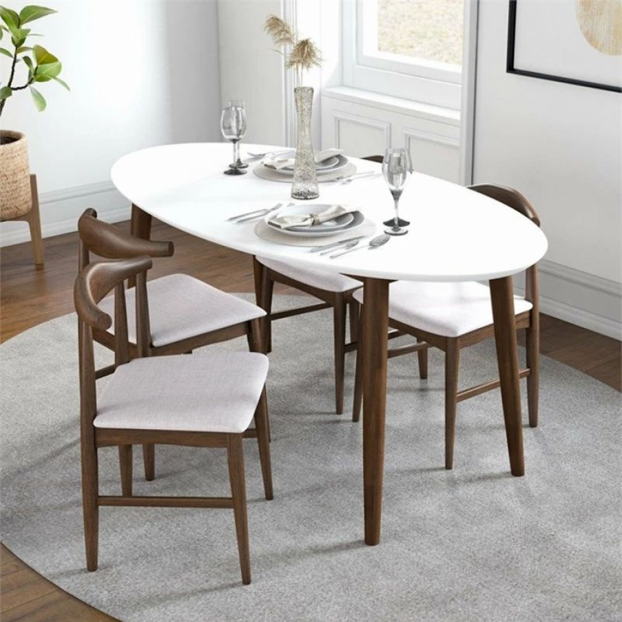 Best Ashcroft Rol Modern Solid Wood Dining Room & Kitchen Furniture Set