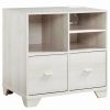 Wholesale Smart Home Furniture 3-Shelf Contemporary Wood File Cabinet In White Oak