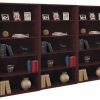 Online Bush Business Furniture Series C 5 Shelf 3 Piece Wall Bookcase Set In Mahogany