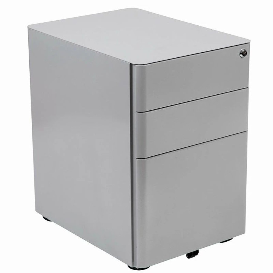 Best Flash Furniture 3-Drawer Mobile Locking Filing Cabinet Hz-Chpl-01-Gry-Gg