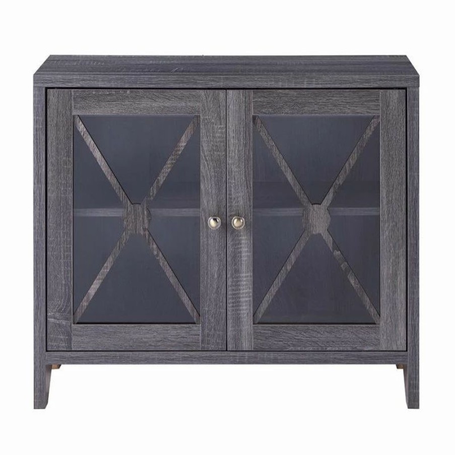 Online Furniture Of America E-Commerce By Enitial Lab Furniture Of America Astro Wood Accent Storage Cabinet In Distressed Gray