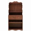 Best Furniture Of America E-Commerce By Enitial Lab Furniture Of America Hazleton Wood Multi-Storage Baker Rack In Vintage Walnut