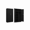 Wholesale Vida Xl International B.V. Vidaxl Locker Cabinet Black Steel Home Storage Cabinet Wardrobe Furniture